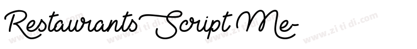 RestaurantsScript Me字体转换